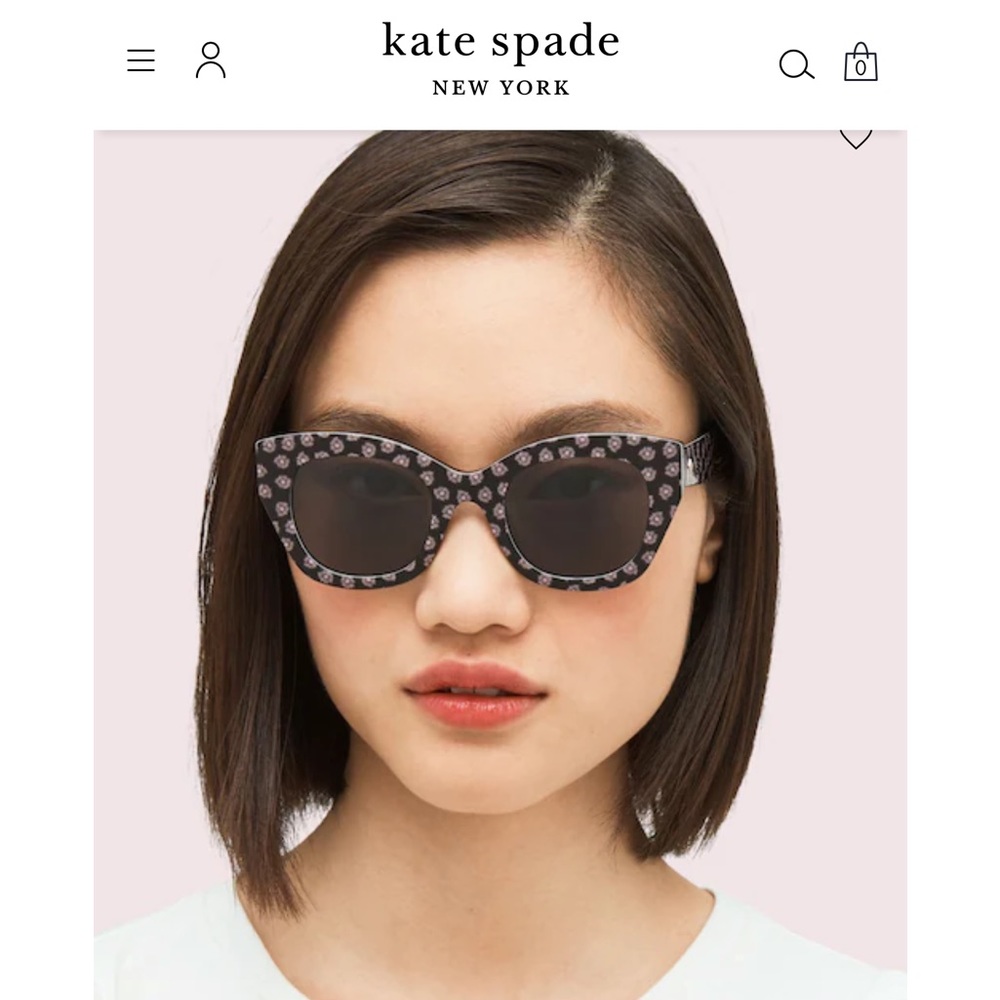 ♠️ Kate Spade Black Havana Sunglasses - Picture 2 of 11